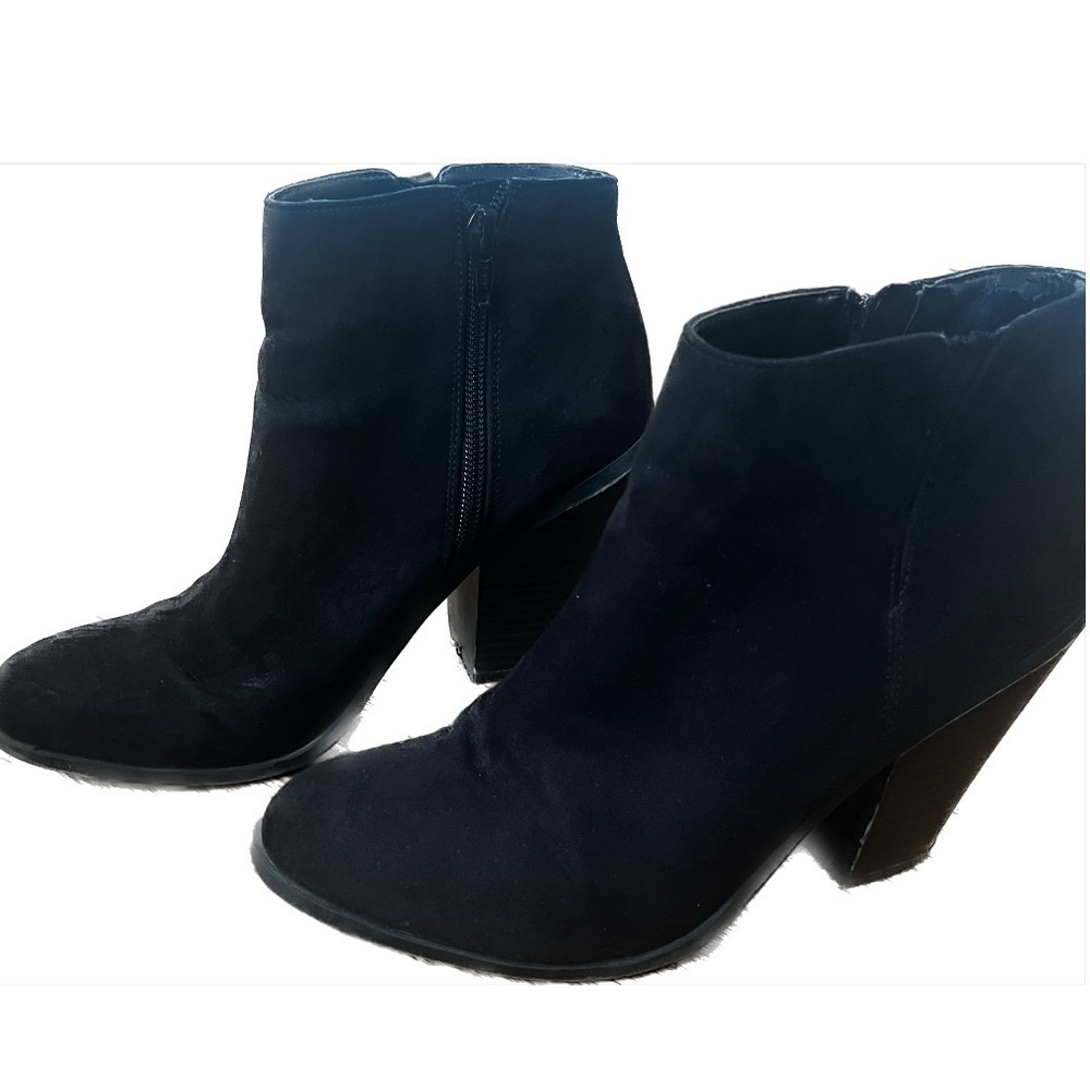Banana Republic Suede Booties | Black | 7.5 - Picture 2 of 7